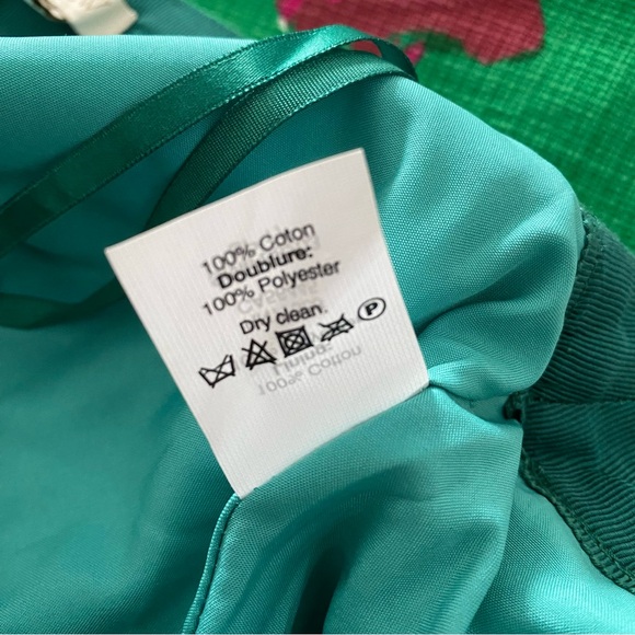 J. Crew Factory Green Floral Pencil Skirt | 6 - Picture 8 of 8